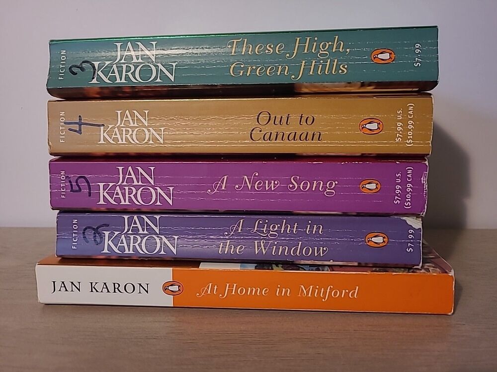 Jan Karon Beloved Mitford Series Books 1-5 Book Lot Paperback Editions